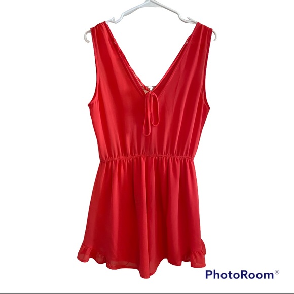 ASTR The Label Coral Romper - Picture 2 of 3